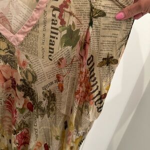 Galliano newspaper top Vintage